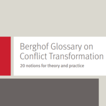 [Berghof Foundation] Berghof Glossaryon Conflict Transformation